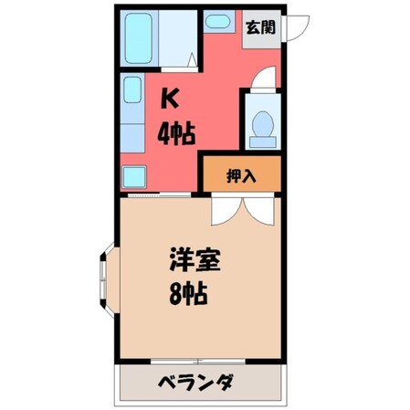 東武宇都宮駅 バス20分  長岡街道入口下車：停歩10分 1階の物件間取画像